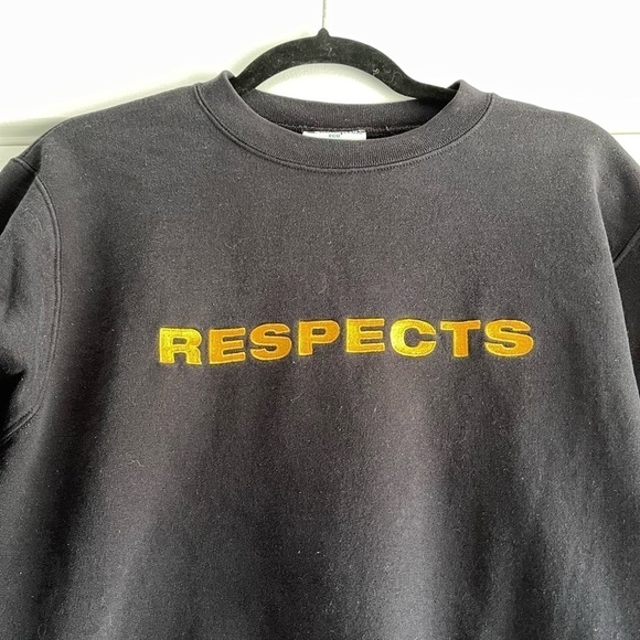 VTG Champion “Respects” Sweatshirt - S - Picture 2 of 6